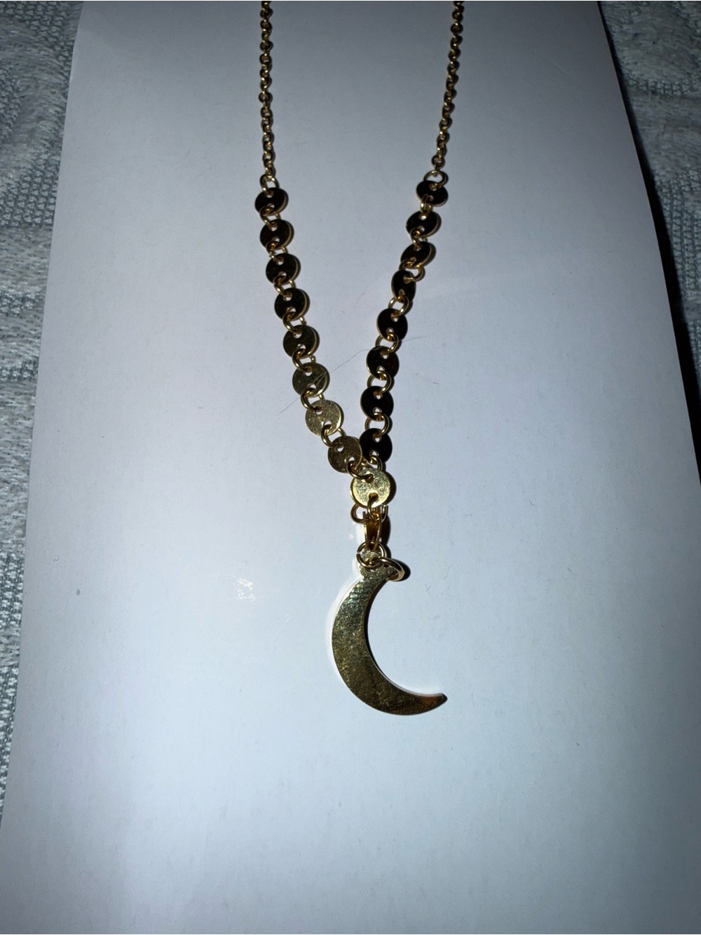 Crescent Moon Pendant Necklace - Women Jewelry